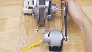 How to make Simple 220V Generator from Old 220V Fan at