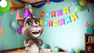 Happy birthday to you ji song__funny talking tom version_#funny #talking tom #Happy birthday #party