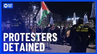 Pro-Palestine Protesters Detained After Defying Bans In Amsterdam