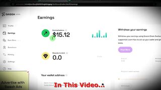 Watch google  _ Earn 1 ad=$0.5 _ swash app real or fake