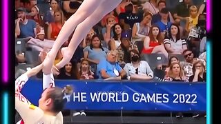 A beautiful gymnastics