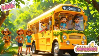 ????Wheels on the Bus | kids Jungle Adventure ???? #kidsrhymeschildrensongs  #kidsrhymes #toodlersvideo