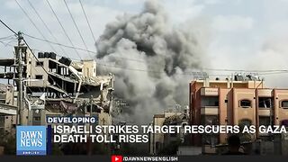 Israeli Strikes Target Rescuers as Gaza Death Toll Rises