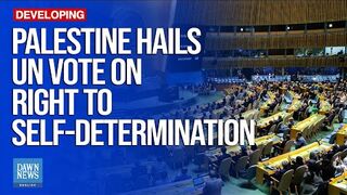 Palestine Hails UN Vote On Right To Self-Determination