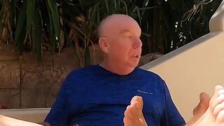 Dad's Funny Reaction To Tenerife Water Slide