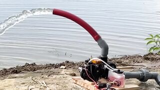 DIY WATER PUMP WITH NITRO ENGINE