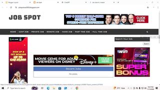 Job website create on blogger part- 02