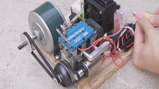 DIY 220V Generator with 2 Cylinder Engine