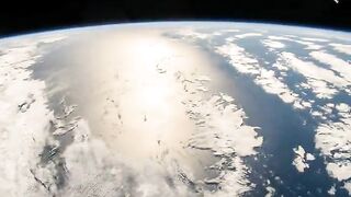 The Pacific Ocean looks out into space