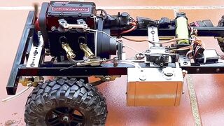 Assembly Off-Road Rc Car with 2 Cylinder Nitro Engine Run Test