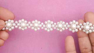 Diy White pearl bracelet