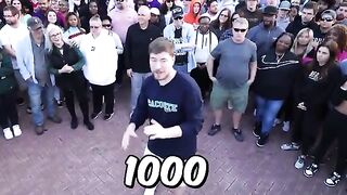 1,000 Blind people for the first time