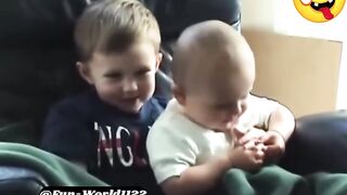 Charlie getting bitten by he's tiny winy little brother this shall make you AWWWWW! comment oxo