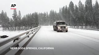 Northern California sees snowfall as bomb cyclone hits Pacific Northwest