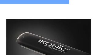 Ikonic Pro Straight Hair Straightener, Black| Floating Ceramic Plates| Nano Titanium Technology| Overheat protection