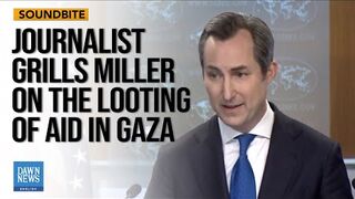 Journalist Grills Miller on the Looting of Humanitarian Aid in Gaza