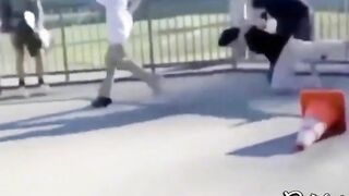 Kid was being Bullied at Skate Park so his Classmates Beat and Jump his Bully