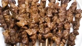 live goat satay