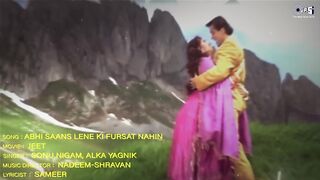 Abhi Saans Lene Ki Fursat Nahin Hai - Lyrical _ Jeet _Salman Khan, Karisma_ Sonu Nigam, Alka Yagnik - Tips Official