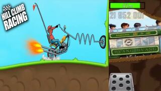 Hill climb racing gameplay on android and iOS.