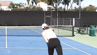 Ex-pro ran me all over! #tennis #shorts.