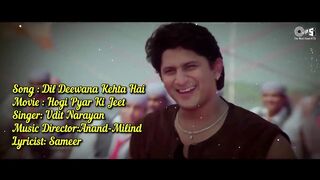 Dil Deewana Kehta Hai Ki Pyaar Kar - Lyrical _ Hogi Pyaar Ki Jeet _ Udit Narayan _ 90's Hit Songs - Tips Official