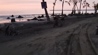 Sea shore at twilight