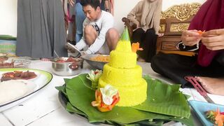 Beginilah lah cara membuat nasi tumpeng