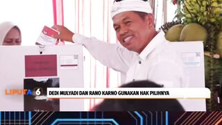 Dedi Mulyadi menggunakan hak pilih nya