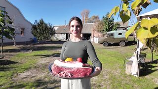 The Best Napoleon Meat Recipe on Fire l Relax Village Kitchen