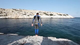 Never be Nery freediving in Vouliagmeni