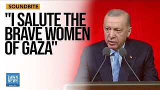 Turkish President Erdogan Slams Israeli Gov't For Brutality Against Palestinians