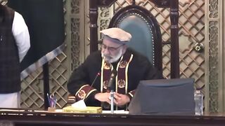 The Speaker of the Khyber Pakhtunkhwa Assembly shook everyone when he arrived at the assembly.