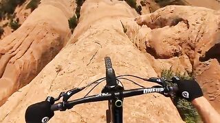 This is forbidden... ???? Learn more by watching the full video #moab #mountainbiking