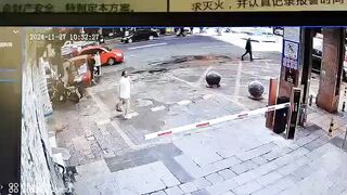 Driver causing a woman