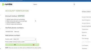 Rumble Account Verify Tutorials