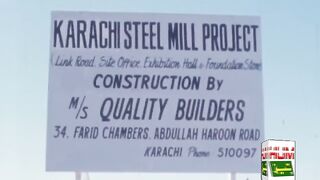 Zulfiqar Ali Bhutto || Scene from the groundbreaking ceremony of  Steel Mills || Humtez tv