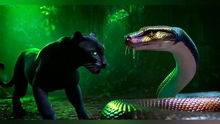 Panther and snake