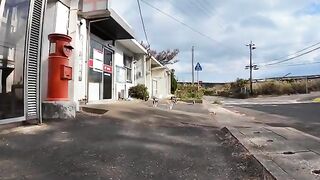 When I went to the post office on Cat Island, cats gathered around.