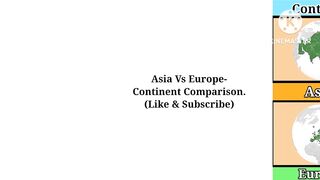 Asia Vs Europe Continent Comparison