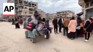 Hundreds more Palestinians flee from war-ravaged northern Gaza