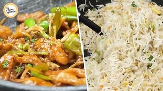 Chicken Chilli Dry with Fried Rice Recipe