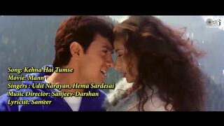 Kehna Hai Tumse Kehna Hai - Lyrical _ Mann _ Udit Narayan_ Hema Sardesai _ 90_s Love Song