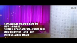 Jungle Hai Aadhi Raat Hai - Lyrical _ Biwi No.1 _ Salman Khan _ Karisma Kapoor _ Kumar Sanu _ Hema