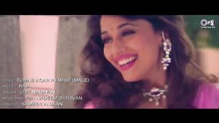 Tumne Agar Pyar Se (Male) - Lyrical _ Raja _ Madhuri Dixit_ Sanjay Kapoor _ Udit Narayan _ 90s Hits