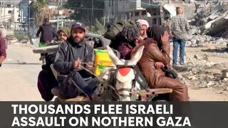 Israeli siege of northern Gaza continues as thousands flee