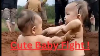 Cute Baby Fight !