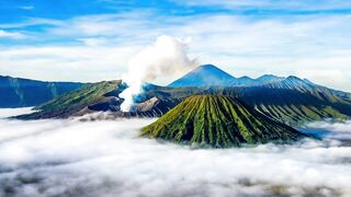 Mount Bromo is an active somma volcano