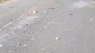 Road after diwali