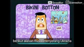 Trigger for Russia Attacking Ukraine and Here's Lesti's Response parody meme spongebob